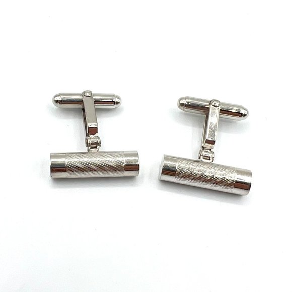 Silver Tone Cuff Links - Picture 1 of 2